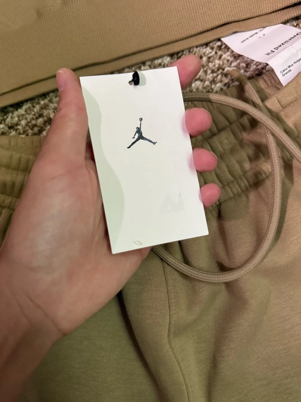 Jordan Brown/Tan Hoodie and Sweatpants Set